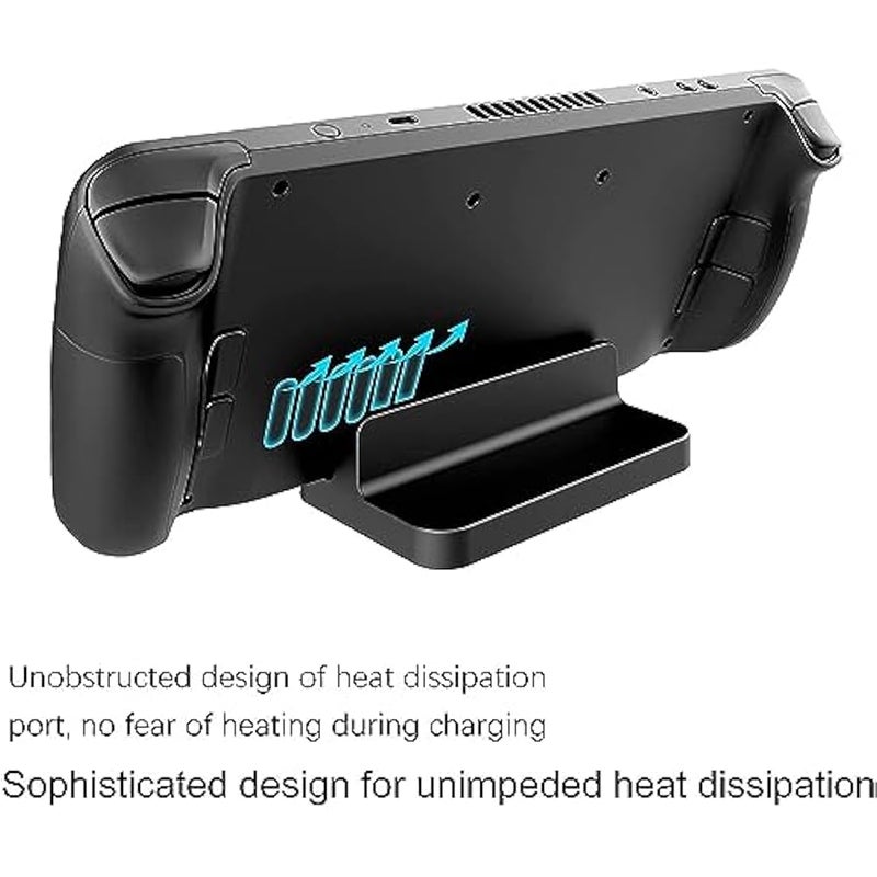 MWS-ForCamping Stand Base, for Valve Steam Deck, Portable Desk Dock, for Nintendo Switch Compact Non-Slip Holder Accessories (Black) - Image 4